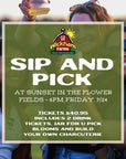 SIP & PICK AT SUNSET (21+ ONLY)