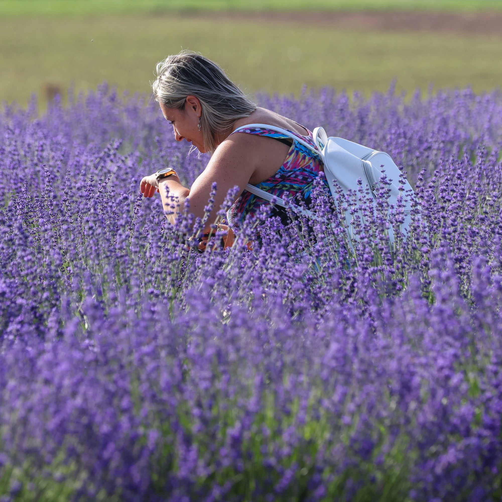 YOGA IN THE FLOWER FIELD