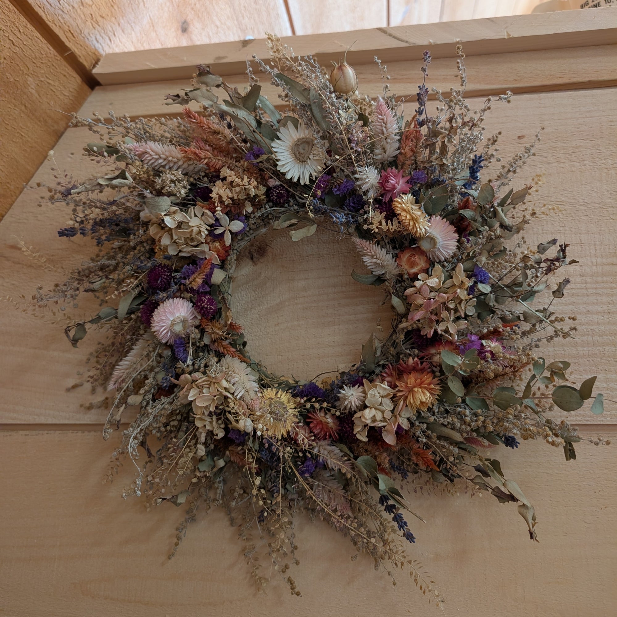 DRIED FLOWER WREATH WORKSHOP - 9/22
