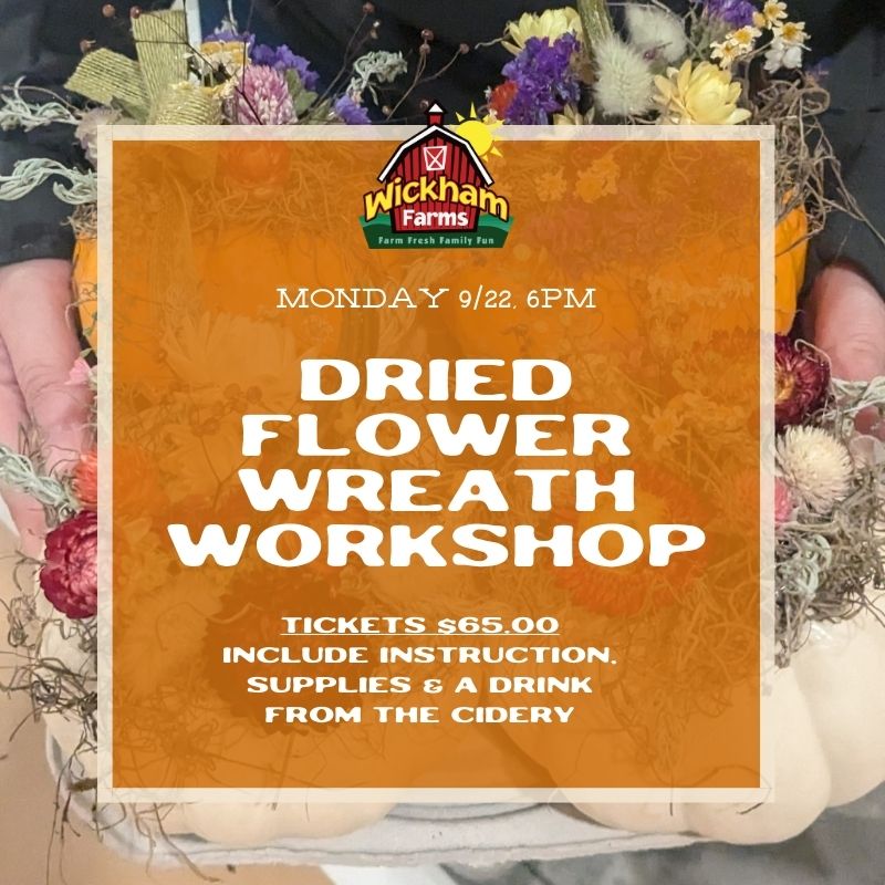 DRIED FLOWER WREATH WORKSHOP - 9/22